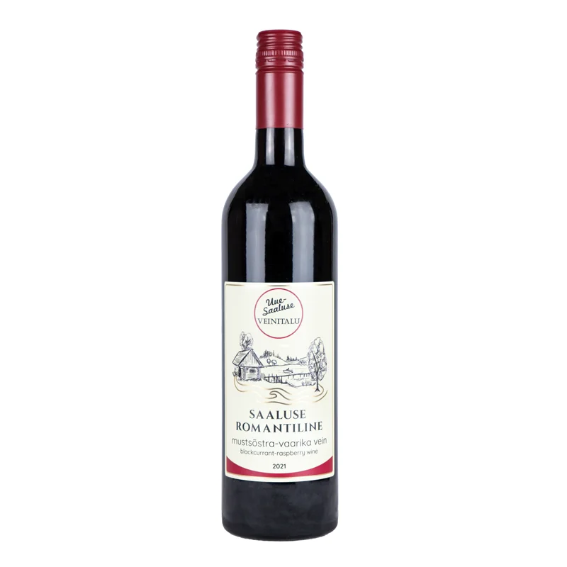 Black currant-raspberry wine